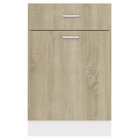 Drawer Bottom Cabinet Sonoma Oak 50x46x81.5 cm Engineered Wood