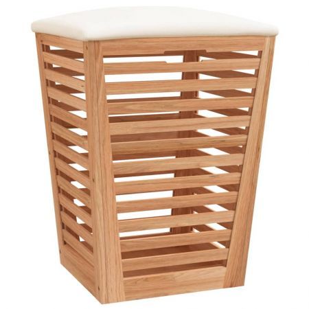 Bathroom Stool 40.5x40.5x56 cm Solid Wood Walnut