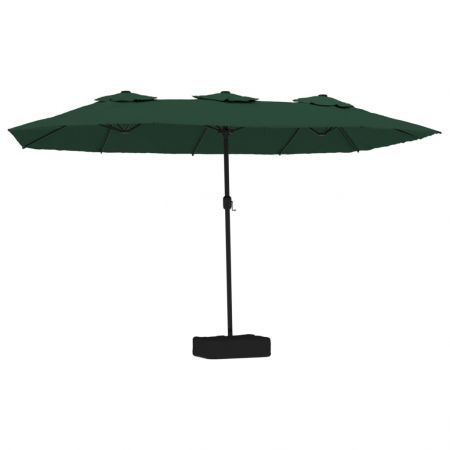 Double-Head Parasol Green 449x245 cm