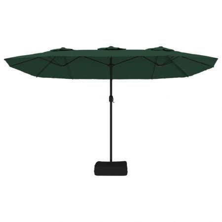 Double-Head Parasol Green 449x245 cm