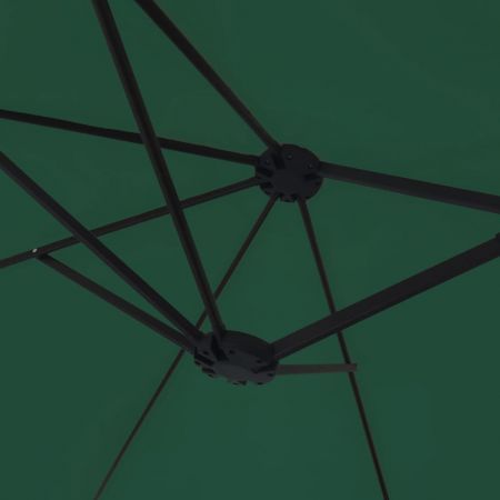 Double-Head Parasol Green 449x245 cm