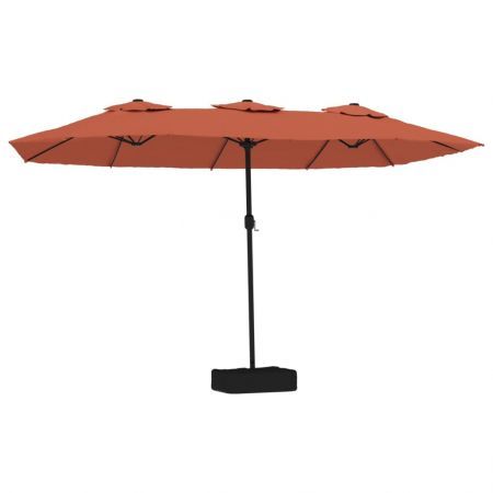 Double-Head Parasol Terracotta 449x245 cm