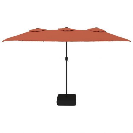 Double-Head Parasol Terracotta 449x245 cm