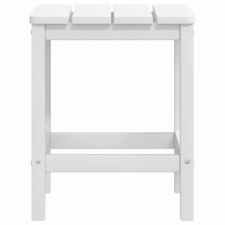 Garden Adirondack Table White 38x38x46 cm HDPE