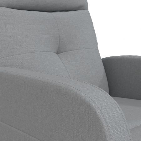 Massage Chair Light Grey Fabric