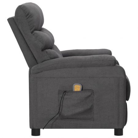 Massage Chair Dark Grey Fabric