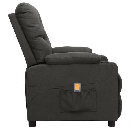 Massage Chair Dark Grey Fabric