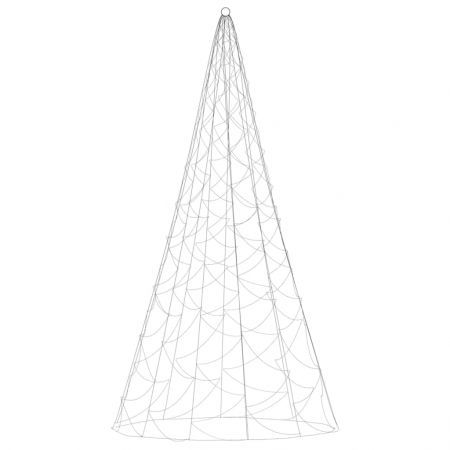 Christmas Tree on Flagpole Warm White 500 LEDs 300 cm