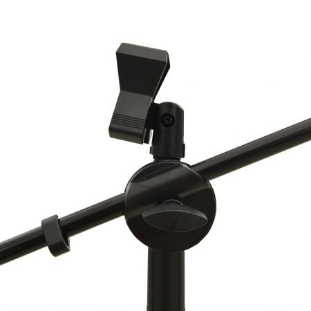 Tripod Microphone Stand with Dual Clip Holder