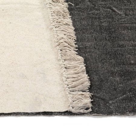 Kilim Rug Cotton 160x230 cm Anthracite