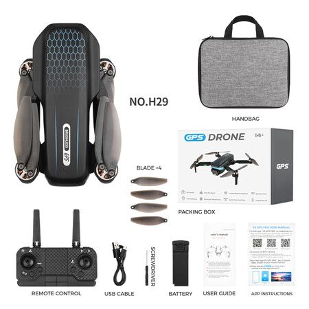 2023 Newest 6K Drone Brushless Motor Gps High-Definition Aerial Photography Remote Control Drone Folding Quadcopter Optical Flow Aircraft