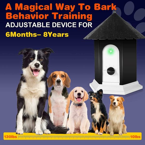 Anti Barking Device,Dog Barking Control Devices Up to 50 Ft Range Dog Training & Behavior Aids,2 in 1 Ultrasonic Dog Barking Deterrent Devices,Outdoor Anti Barking Device