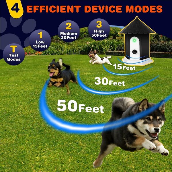 Anti Barking Device,Dog Barking Control Devices Up to 50 Ft Range Dog Training & Behavior Aids,2 in 1 Ultrasonic Dog Barking Deterrent Devices,Outdoor Anti Barking Device