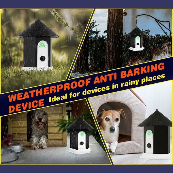 Anti Barking Device,Dog Barking Control Devices Up to 50 Ft Range Dog Training & Behavior Aids,2 in 1 Ultrasonic Dog Barking Deterrent Devices,Outdoor Anti Barking Device