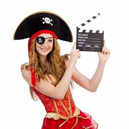 Pirate Eye Patches for Adults and Kids,Adjustable Medical Eye Patch Eye Mask for Left or Right Eye,3D Amblyopia Eyepatch for Lazy Eye Halloween Pirate Costume