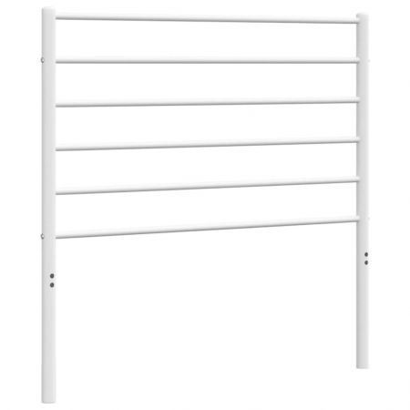 Metal Headboard White 107 cm