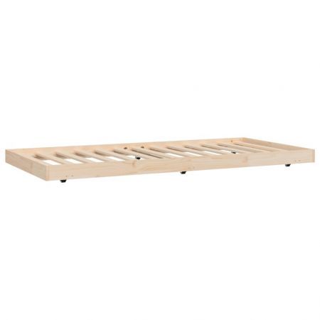 Bed Frame 92x187 cm Solid Wood Pine Single Size