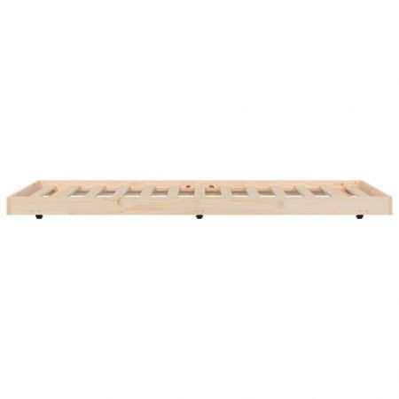 Bed Frame 92x187 cm Solid Wood Pine Single Size