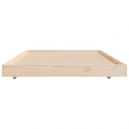 Bed Frame 92x187 cm Solid Wood Pine Single Size