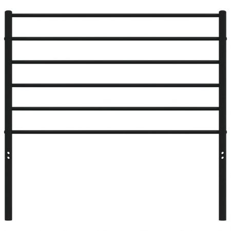 Metal Headboard Black 107 cm