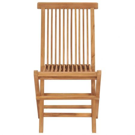 Folding Garden Chairs 4 pcs Solid Wood Teak