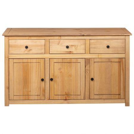 Sideboard 135x40x80 cm Solid Pinewood Panama Range