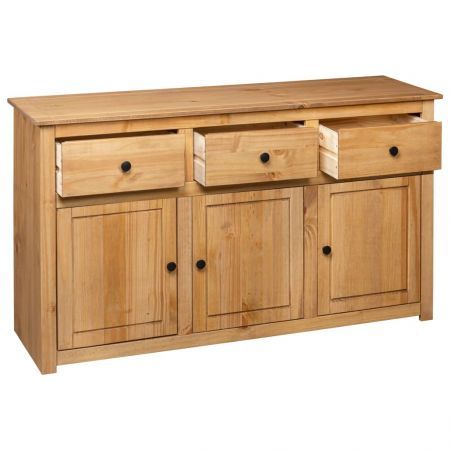 Sideboard 135x40x80 cm Solid Pinewood Panama Range