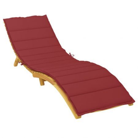 Sun Lounger Cushion Wine Red 200x70x3cm Oxford Fabric