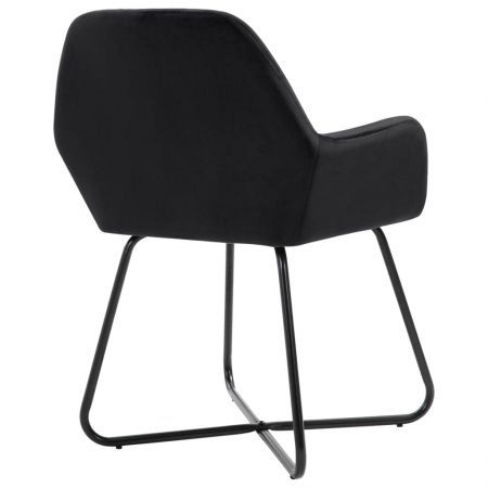 Dining Chairs 2 pcs Black Velvet