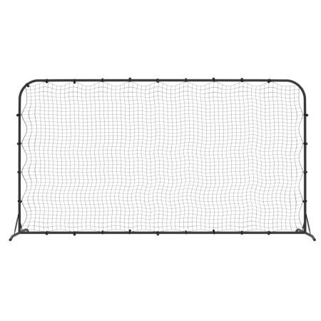 Football Rebounder Net Black 366x90x183 cm HDPE