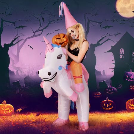 Inflatable Costume Halloween Adult Suit Party Cosplay Unicorn Blow up