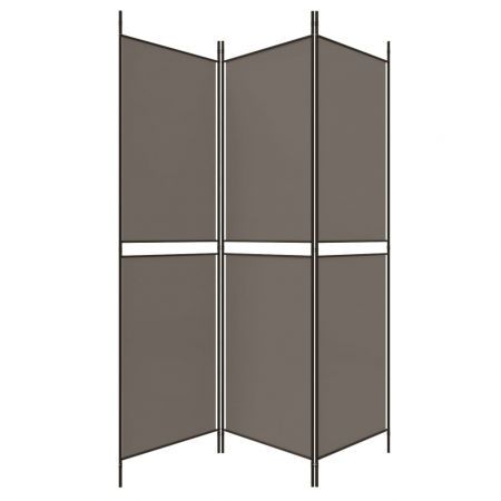 3-Panel Room Divider Anthracite 150x200 cm Fabric