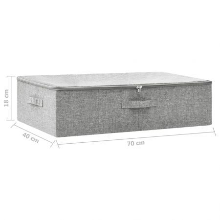 Storage Box Fabric 70x40x18 cm Grey