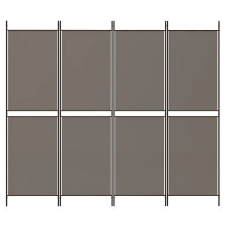 4-Panel Room Divider Anthracite 200x200 cm Fabric