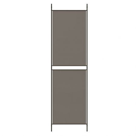 5-Panel Room Divider Anthracite 250x200 cm Fabric