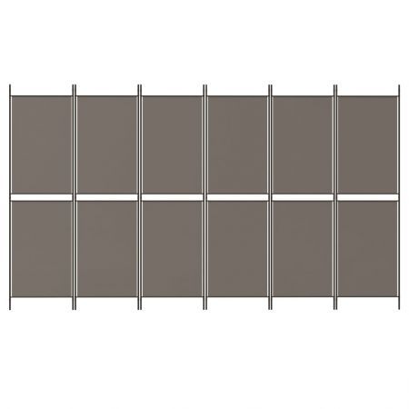 6-Panel Room Divider Anthracite 300x180 cm Fabric