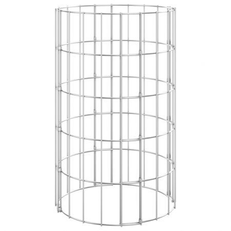 Circular Gabion Pole Galvanised Steel Ø30x50 cm