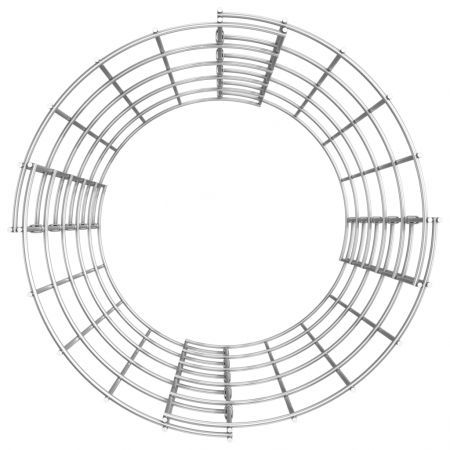 Circular Gabion Pole Galvanised Steel Ø30x50 cm