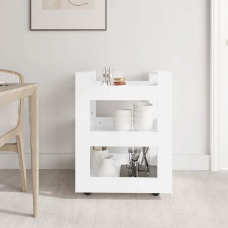 Kitchen Trolley White 60x45x80 cm Engineered Wood