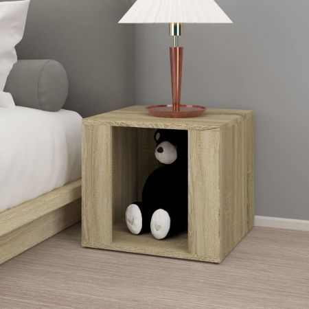 Bedside Table Sonoma Oak 41x40x36 cm Engineered Wood