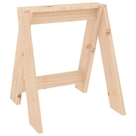 Stools 2 pcs 40x40x45 cm Solid Wood Pine