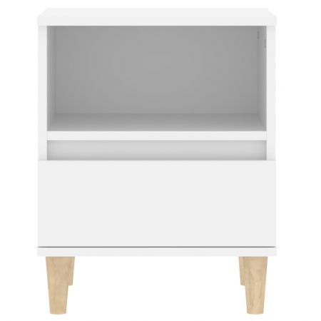 Bedside Cabinet White 40x35x50 cm