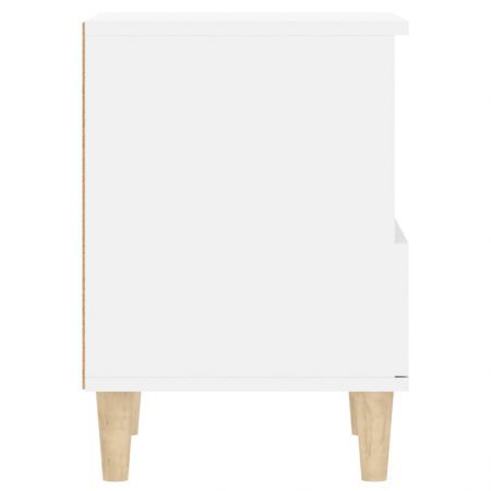 Bedside Cabinet White 40x35x50 cm