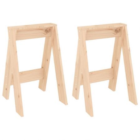 Stools 2 pcs 40x40x60 cm Solid Wood Pine