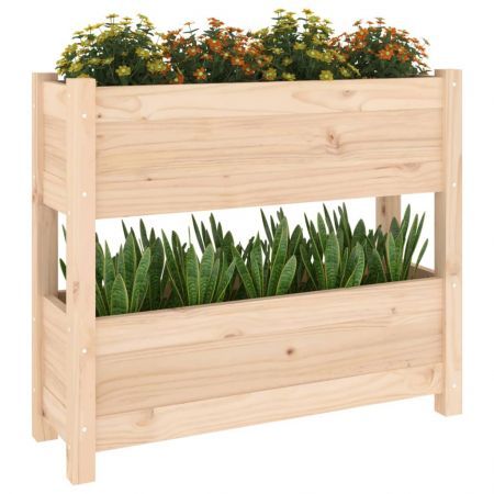 Planter 77x25x66 cm Solid Wood Pine