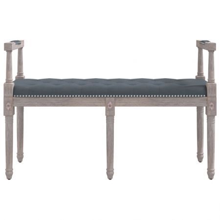 Bench Dark Grey 110x40x70 cm Velvet