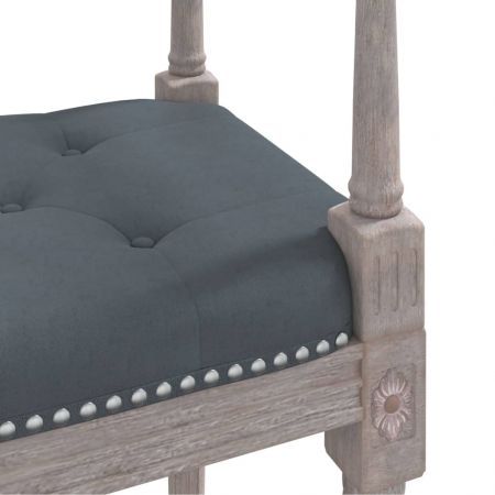 Bench Dark Grey 110x40x70 cm Velvet