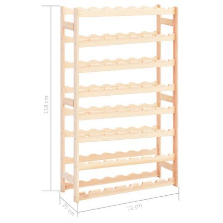 Wine Rack for 56 Bottles Solid Wood Pine