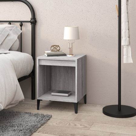 Bedside Cabinet Grey Sonoma 40x35x50 cm