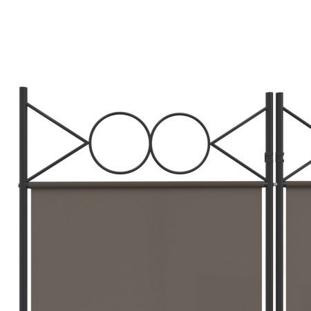 6-Panel Room Divider Anthracite 240x220 cm Fabric